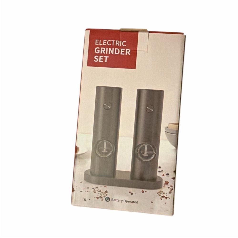 Electric Grinder Set - Silver